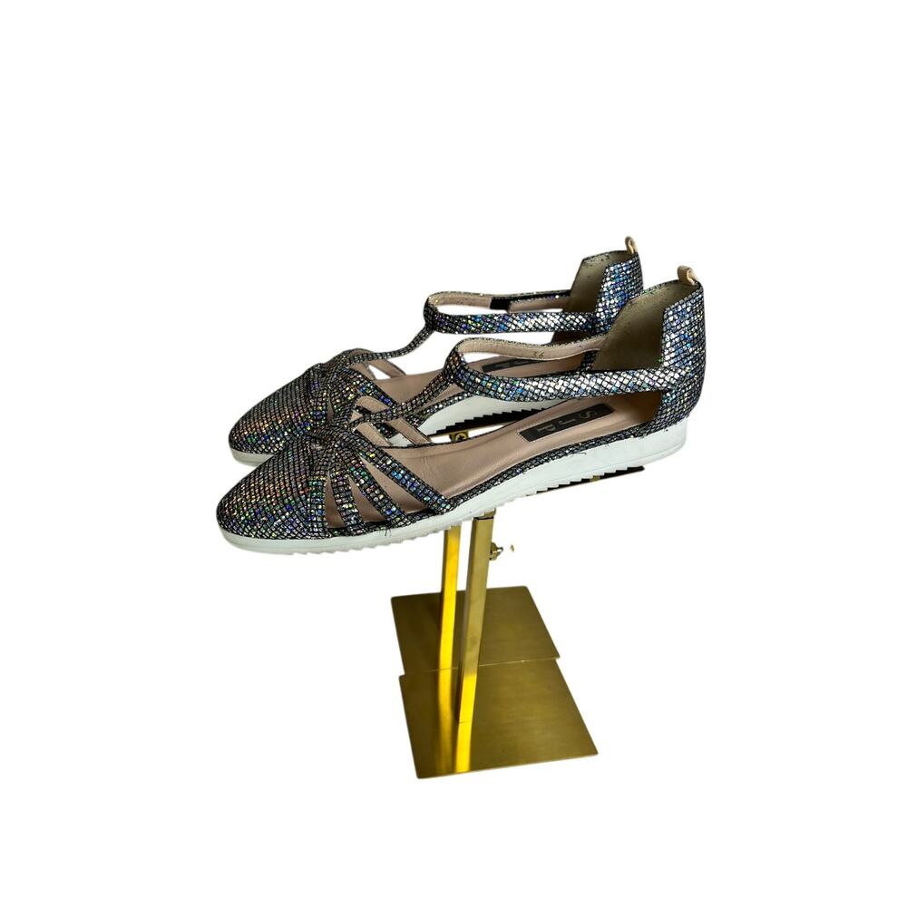 SJP by Sarah Jessica Parker “Meteor” Crystal Ballet Flats 36 Sparkle Shimmer - Picture 9 of 11
